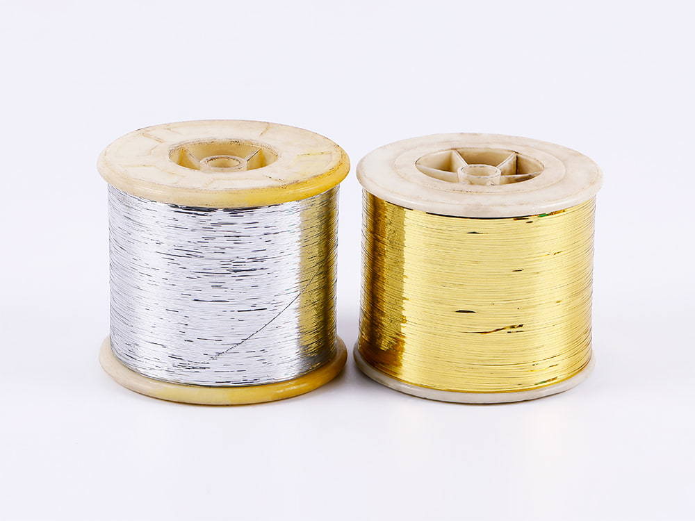 M type gold and silver flat silk thread clothing underwear accessories manufacturers directly for computer embroidery thread color can be customized