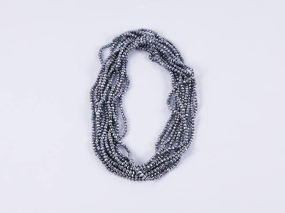 Crystal glass beads flat beads tiara creative DIY jewelry accessories handmade beads loose beads