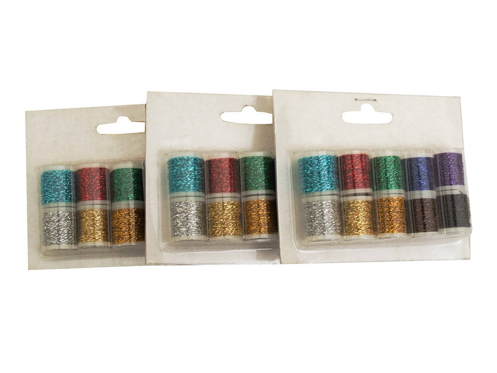 12 color polyester thread small bobbin gift box